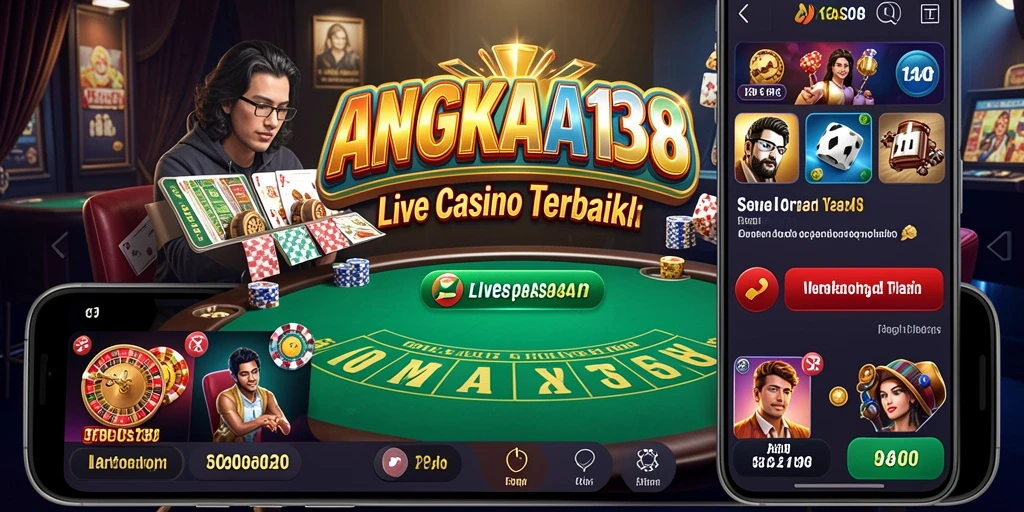 Tampilan gameplay langsung di ANGKASA138 dengan dealer profesional.