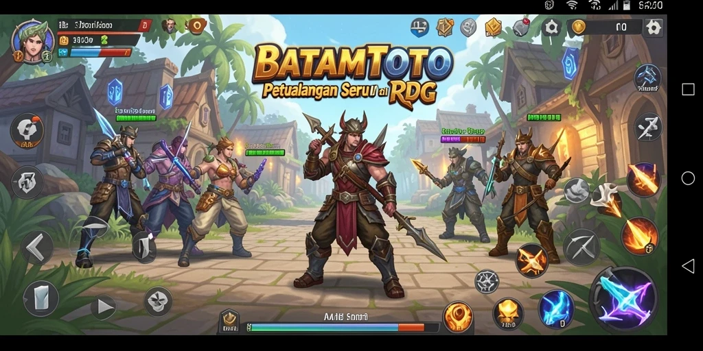 Tampilan gameplay seru dalam petualangan RPG BATAMTOTO.