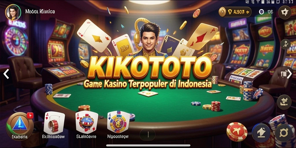 Tampilan menarik KIKOTOTO saat sedang bermain Kasino.