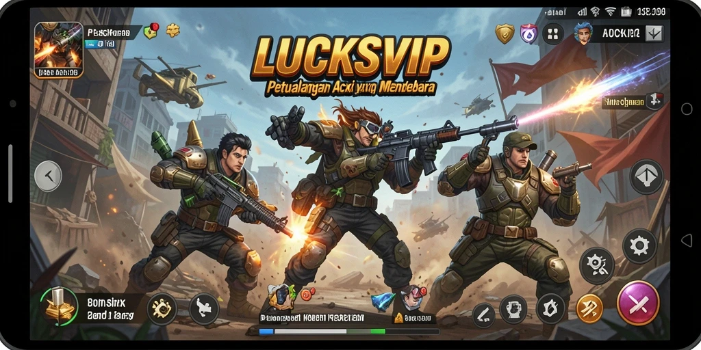 Tampilan gameplay mendebarkan di LUCKSVIP dengan aksi cepat.