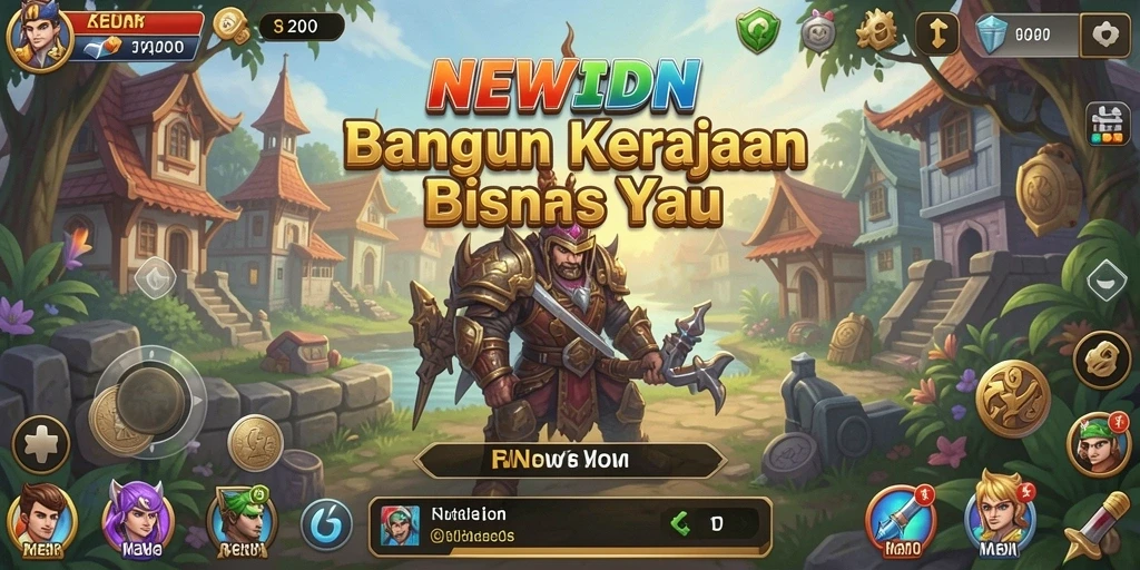 Tampilan gameplay menarik dalam NEWIDN yang menunjukkan strategi Tycoon.