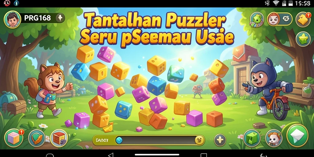 Tampilan gameplay seru di PRG168 dengan berbagai tantangan puzzle.