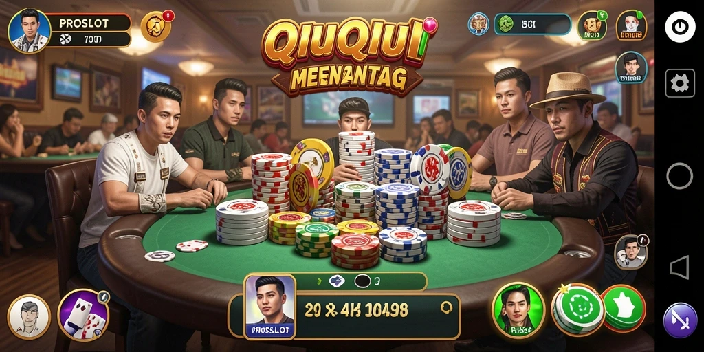 Tampilan gameplay QiuQiu di PROSLOT yang seru.