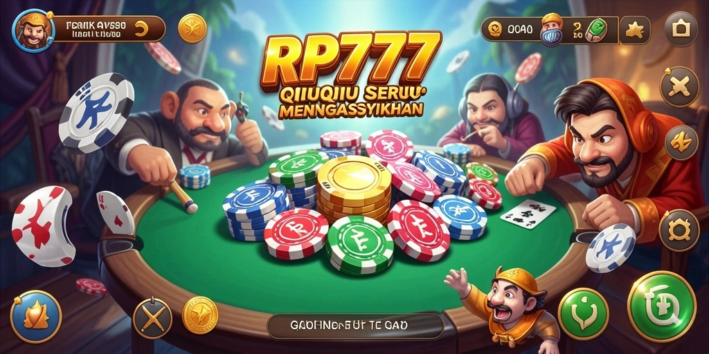 Screenshot menunjukkan pengalaman seru bermain QiuQiu di RP777.